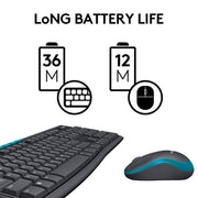 Logitech MK275 2.4 GHz Full - Size Wireless Keyboard and Mouse Combo - SWIFT PERIPHERALS920-008460