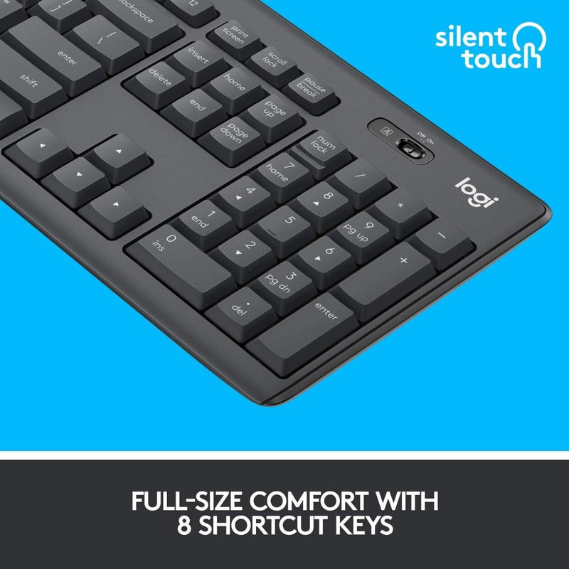LOGITECH MK295 WIRELESS KEYBOARD AND MOUSE COMBO - SWIFT PERIPHERALS100957