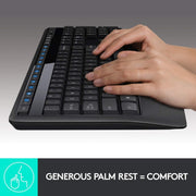 Logitech MK345 2.4 GHz Full - Size Wireless Keyboard and Mouse Combo - SWIFT PERIPHERALSMK345