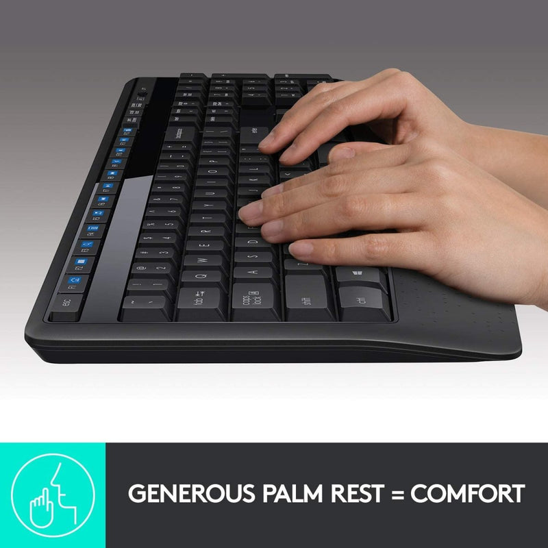 Logitech MK345 2.4 GHz Full - Size Wireless Keyboard and Mouse Combo - SWIFT PERIPHERALSMK345