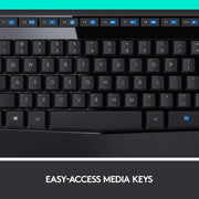 Logitech MK345 2.4 GHz Full - Size Wireless Keyboard and Mouse Combo - SWIFT PERIPHERALSMK345