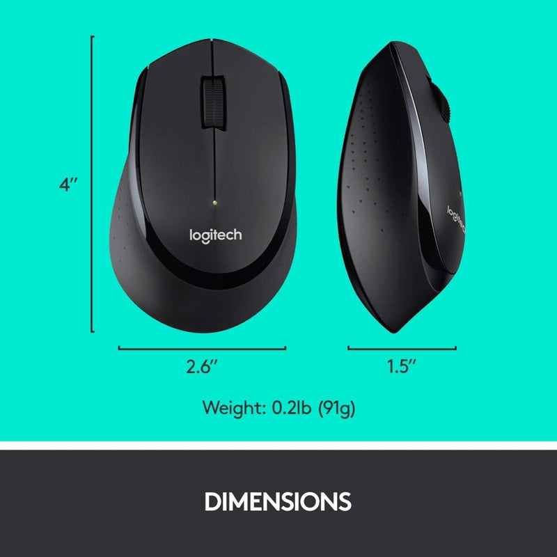 Logitech MK345 2.4 GHz Full - Size Wireless Keyboard and Mouse Combo - SWIFT PERIPHERALSMK345