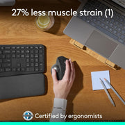 LOGITECH MX ERGO S ADVANCED WIRELESS TRACKBALL MOUSE, USB - C RECHARGEABLE WIRELESS ERGONOMIC MOUSE - SWIFT PERIPHERALS1091882