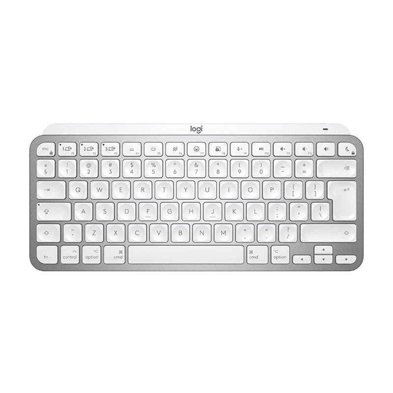 Logitech MX Keys Mini for Mac Minimalist Wireless Illuminated Keyboard - Pale Gray - SWIFT PERIPHERALS920-010528