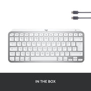 Logitech MX Keys Mini for Mac Minimalist Wireless Illuminated Keyboard - Pale Gray - SWIFT PERIPHERALS920-010528