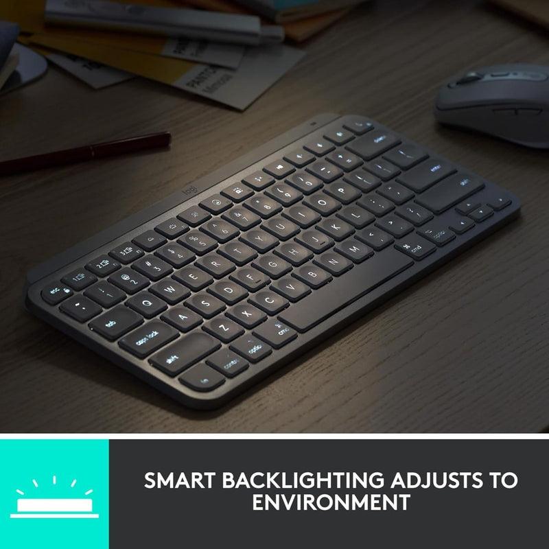 LOGITECH MX KEYS MINI WIRELESS KEYBOARD GRAPHITE - SWIFT PERIPHERALS1091602