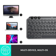 LOGITECH MX KEYS MINI WIRELESS KEYBOARD PALE GRAY - SWIFT PERIPHERALS1085249
