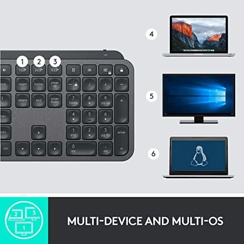 LOGITECH MX KEYS S WIRELESS KEYBOARD BLACK - SWIFT PERIPHERALS102952