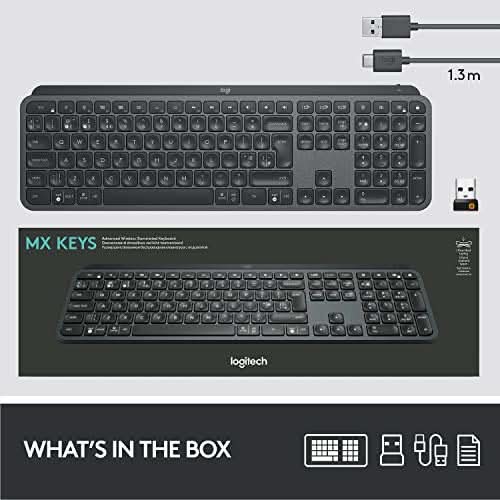 LOGITECH MX KEYS S WIRELESS KEYBOARD BLACK - SWIFT PERIPHERALS102952