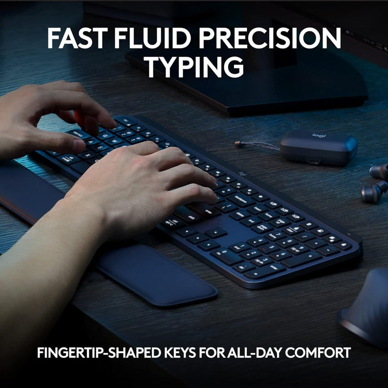 LOGITECH MX KEYS S WIRELESS KEYBOARD GRAPHITE - SWIFT PERIPHERALS1091045