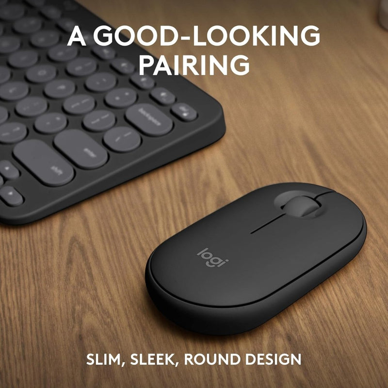 LOGITECH PEBBLE 2 COMBO WIRELESS KEYBOARD AND MOUSE GRAPHITE - SWIFT PERIPHERALS1089323