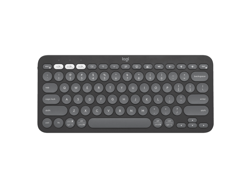LOGITECH PEBBLE KEYS 2 K380S, MULTI - DEVICE BLUETOOTH WIRELESS KEYBOARD GRAPHITE - SWIFT PERIPHERALS1088813
