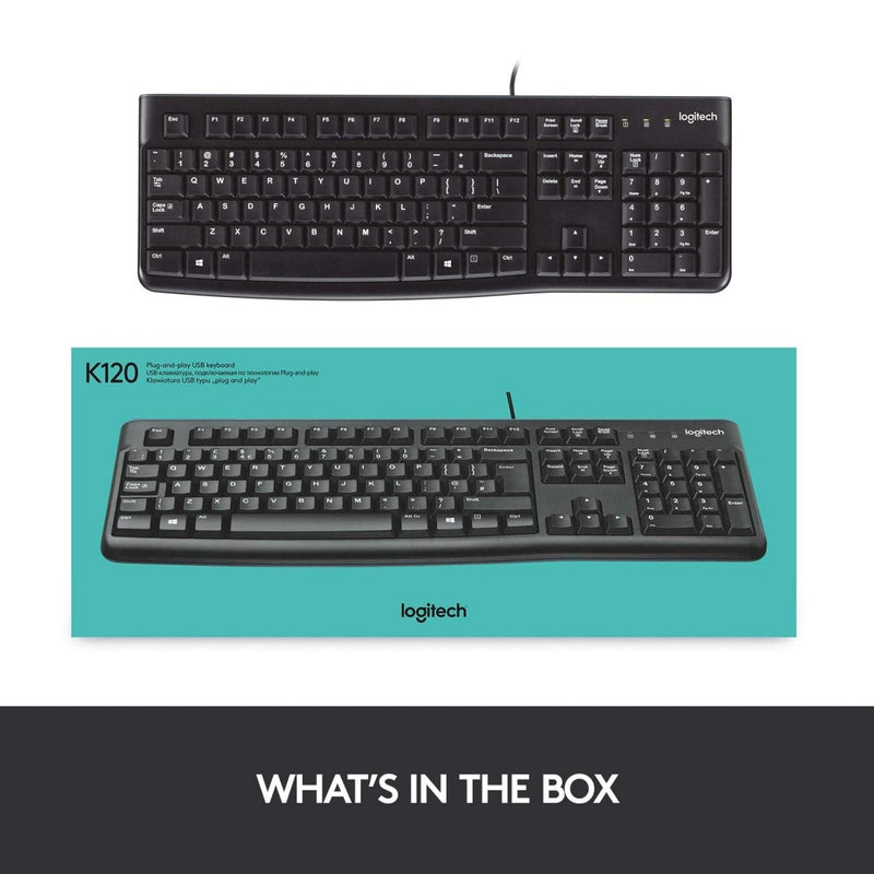 LOGITECH PLUG AND PLAY USB KEYBOARD K120 - SWIFT PERIPHERALS100989