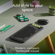 LOGITECH POP ICON COMPACT AND PORTABLE WIRELESS BLUETOOTH MOUSE - GRAPHITE - SWIFT PERIPHERALS1090737