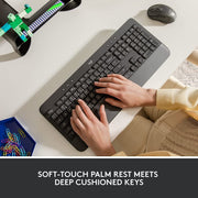 Logitech Signature K650 Wireless Bluetooth Keyboard with Palm Rest - Black - SWIFT PERIPHERALS920-010955