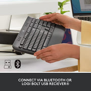 Logitech Signature K650 Wireless Bluetooth Keyboard with Palm Rest - Black - SWIFT PERIPHERALS920-010955