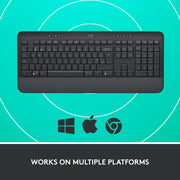 Logitech Signature K650 Wireless Bluetooth Keyboard with Palm Rest - Black - SWIFT PERIPHERALS920-010955