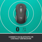 LOGITECH SIGNATURE M650 L FULL SIZE WIRELESS MOUSE GRAPHITE - SWIFT PERIPHERALS1094489