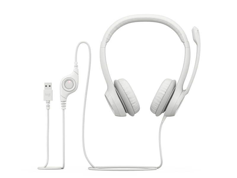 LOGITECH USB HEADSET H390 - OFF WHITE - SWIFT PERIPHERALS981-001287