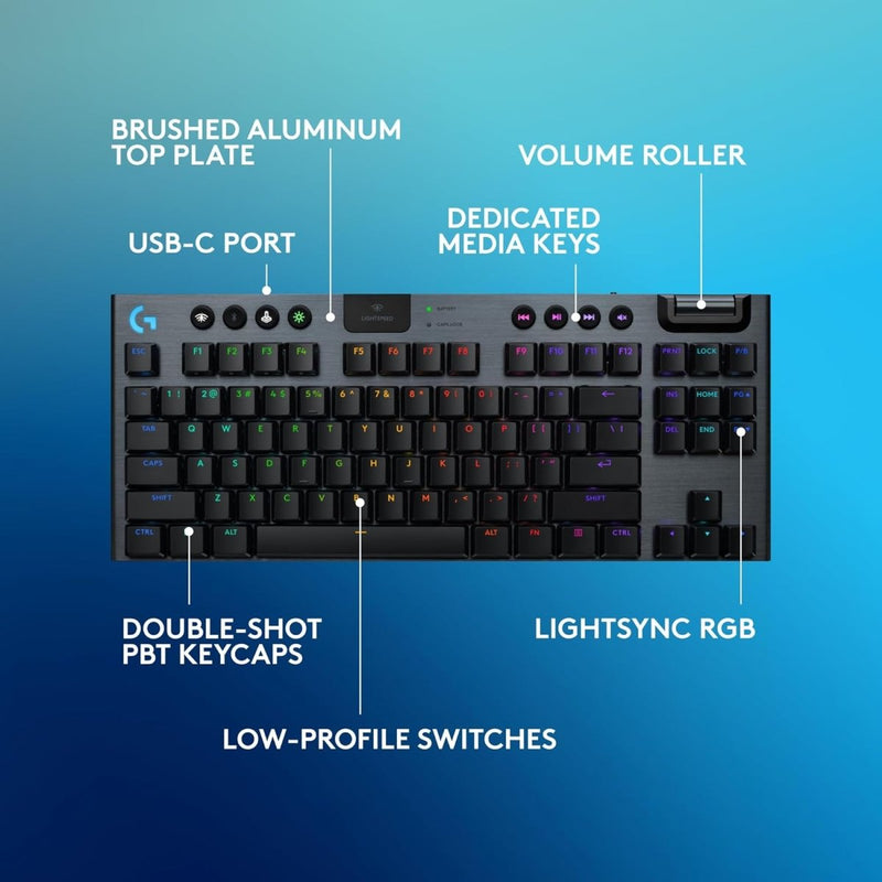 LOGITECH WIRELESS G915 X TKL LOW PROFILE KEYBOARD - SWIFT PERIPHERALS1091971