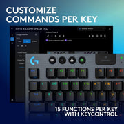 LOGITECH WIRELESS G915 X TKL LOW PROFILE KEYBOARD - SWIFT PERIPHERALS1091971