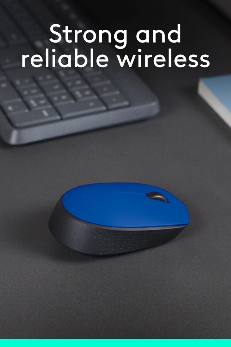 LOGITECH WIRELESS MOUSE M171 BLUE MOUSE - SWIFT PERIPHERALS1091231