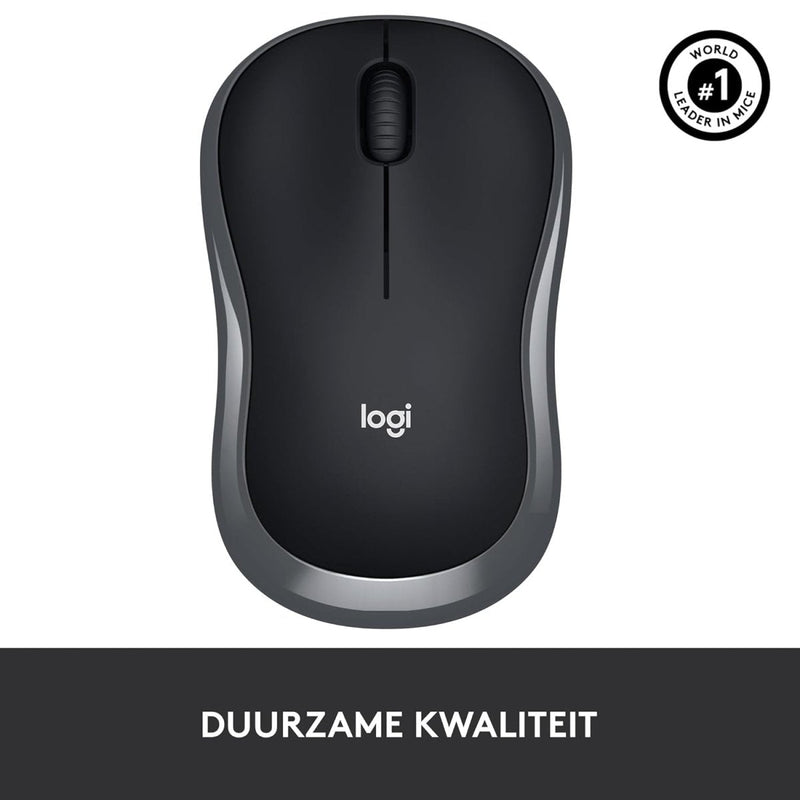 LOGITECH WIRELESS MOUSE M185 - GRAY - SWIFT PERIPHERALS1092255