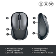 LOGITECH WIRELESS MOUSE M235 - COLT GLOSSY - SWIFT PERIPHERALS910-003384
