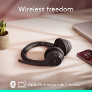 LOGITECH ZONE VIBE 300 WIRELESS HEADSET GRAPHITE - SWIFT PERIPHERALS1090692