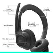 LOGITECH ZONE VIBE 300 WIRELESS HEADSET GRAPHITE - SWIFT PERIPHERALS1090692