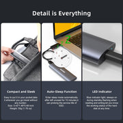 MAIWO K1689 USB Tool - Free M.2 SATA & NVMe SSD Enclosure - Blue - SWIFT PERIPHERALSK1689