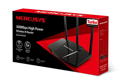 MERCUSYS MW330HP 300 MBPS WIFI WI - FI HIGH POWER WIRELESS N ROUTER | HIGH GAIN 7DBI ANTENNAS | PA CHIP | TURTO BUTTON | EASY INSTALLATION - SWIFT PERIPHERALS105298