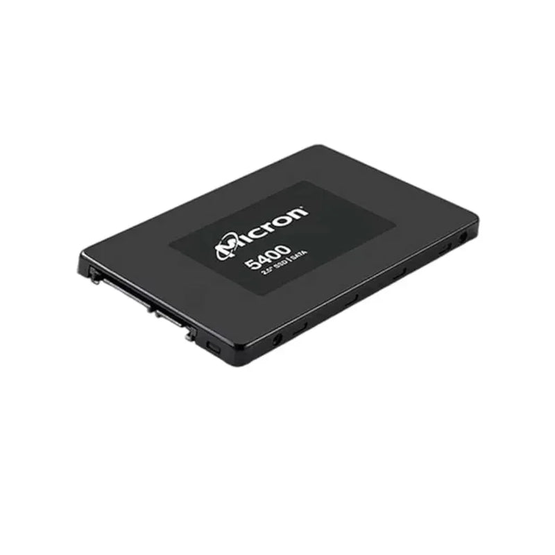 Micron 5400 Pro 2.5 inch SATA III enterprise SSD on white background