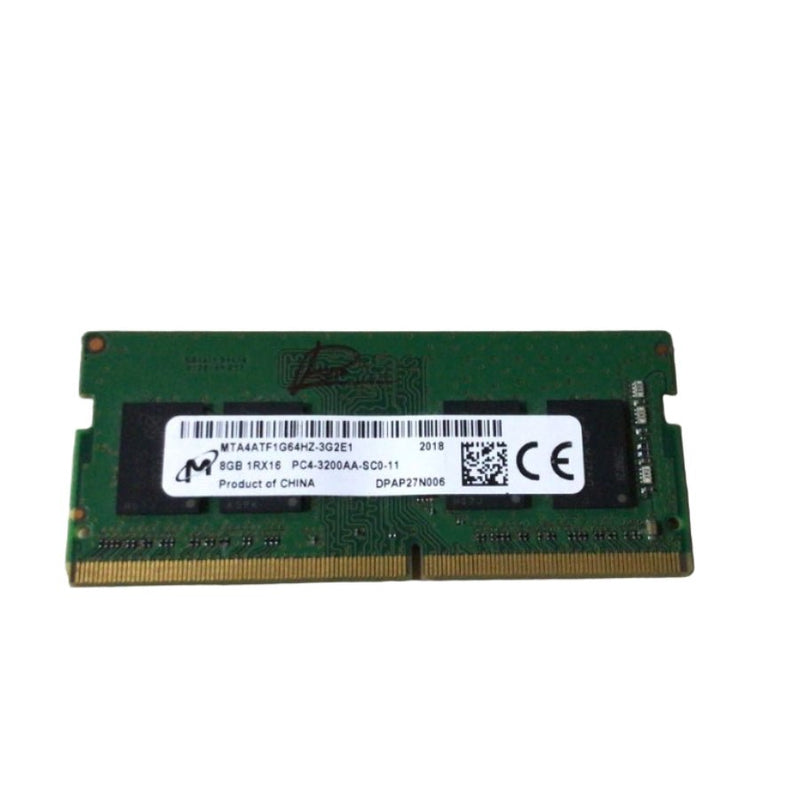 Micron 8GB DDR4 RAM 3200MHz CL22 260 Pin 1Rx16 SODIMM Laptop Memory - (Pulled) - SWIFT PERIPHERALSMTA4ATF1G64HZ-3G2E1