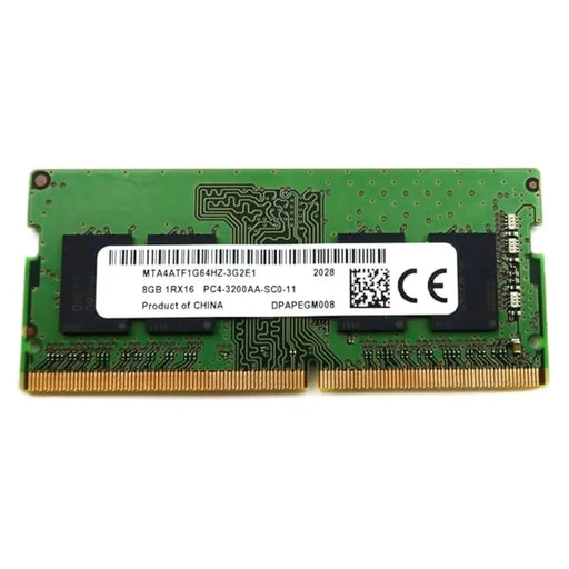 Micron 8GB DDR4 RAM 3200MHz CL22 260 Pin 1Rx16 SODIMM Laptop Memory - (Pulled) - SWIFT PERIPHERALSMTA4ATF1G64HZ-3G2E1