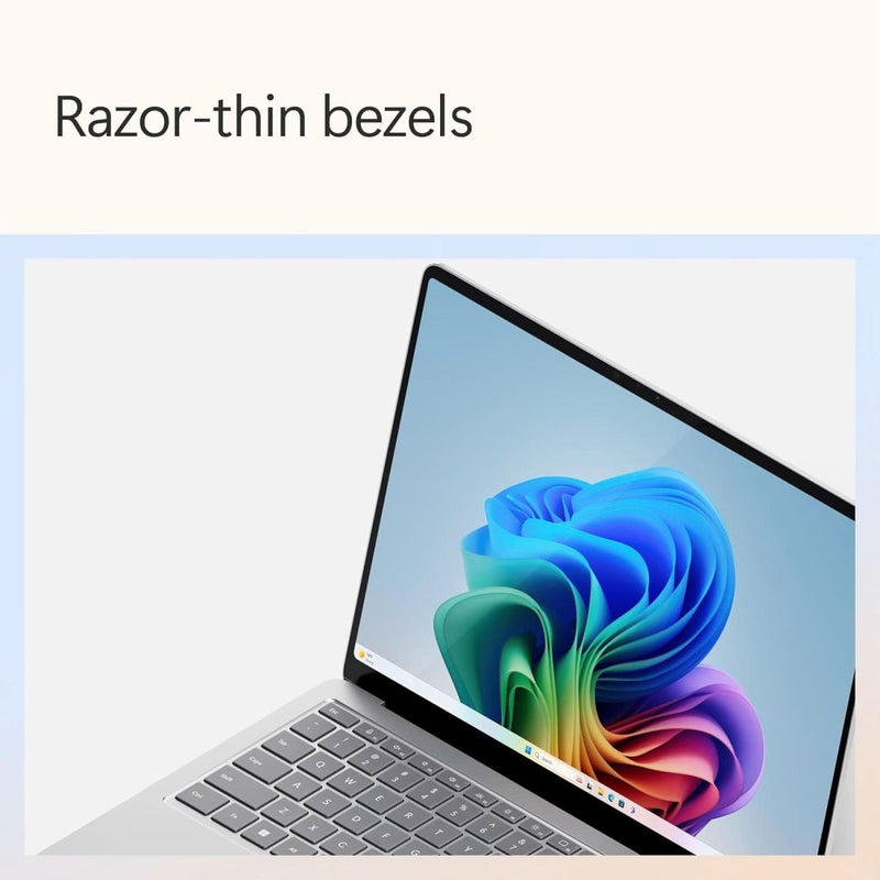 MICROSOFT NEW SURFACE LAPTOP (7TH EDITION) - WINDOWS 11 HOME COPILOT + PC - 13.8 LCD PIXELSENSE TOUCHSCREEN - QUALCOMM SNAPDRAGON X ELITE (12 CORE) - 16GB RAM - 512GB SSD - PLATINUM - ZGP - 00023 - SWIFT PERIPHERALSMicrosoft-0005