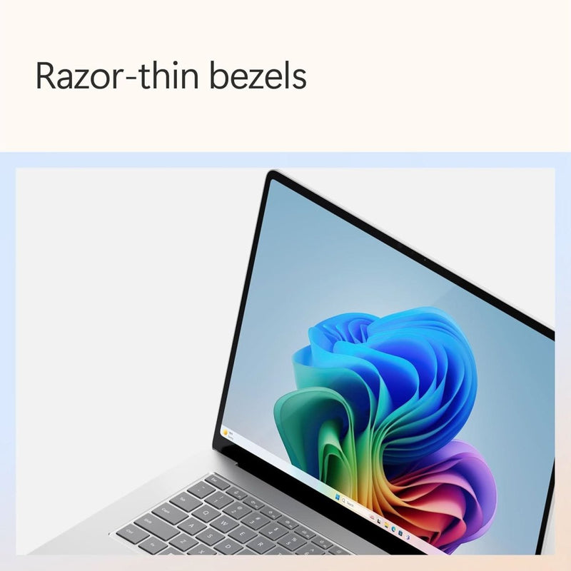MICROSOFT NEW SURFACE LAPTOP (7TH EDITION) - WINDOWS 11 HOME COPILOT + PC - 15 LCD PIXELSENSE TOUCHSCREEN - QUALCOMM SNAPDRAGON X ELITE (12 CORE) - 16GB RAM - 256GB SSD - PLATINUM - ZHG - 00023 - SWIFT PERIPHERALSMicrosoft-0008