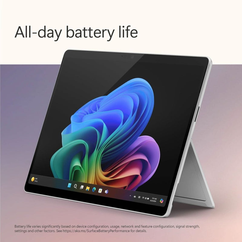 MICROSOFT NEW SURFACE PRO (11TH EDITION) - WINDOWS 11 HOME COPILOT + PC - 13" LCD PIXELSENSE TOUCHSCREEN - QUALCOMM SNAPDRAGON X PLUS (10 CORE,WI - FI) - 16GB RAM - 256GB SSD - PLATINUM - ZHX - 00014 - SWIFT PERIPHERALSMicrosoft-0011