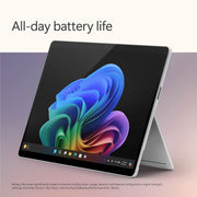 MICROSOFT NEW SURFACE PRO(11TH EDITION) WI - FI - WINDOWS 11 HOME COPILOT + PC - 13" OLED PIXELSENSE TOUCHSCREEN - QUALCOMM SNAPDRAGON X ELITE(12 CORE) - 16GB RAM - 512GB SSD - PLATINUM - ZIA - 00014 - SWIFT PERIPHERALSMicrosoft-0015