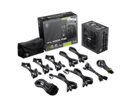 MSI 1250W A1250GL 80 PLUS GOLD FULLY MODULAR ATX 3.1 SMPS - SWIFT PERIPHERALS1092501
