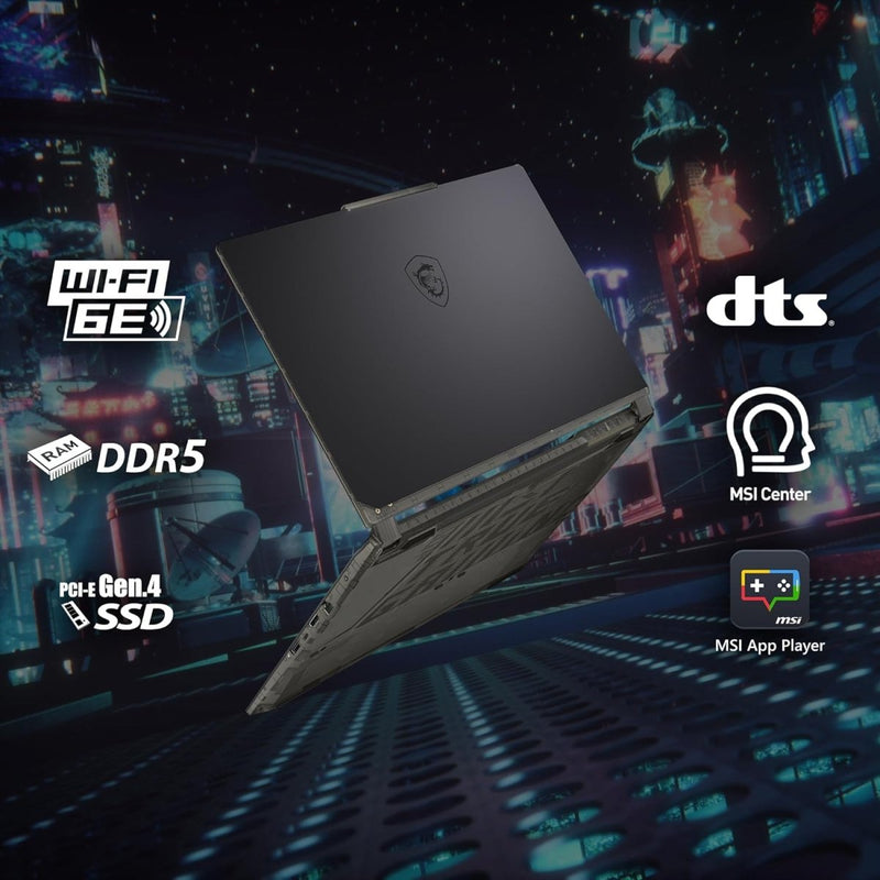 MSI 15 AI - A1VEK CYBORG 051IN [ULTRA5 - 125H 14TH GEN/16GB/1TB SSD/WIN11 HOME/15.6 INCH/6GB - RTX4050 GRAPHICS /1 YEAR(S)/BLACK] - SWIFT PERIPHERALS1089247