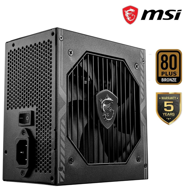 MSI 550W MAG A550BN 80 PLUS BRONZE NON MODULAR SMPS - SWIFT PERIPHERALS1082533