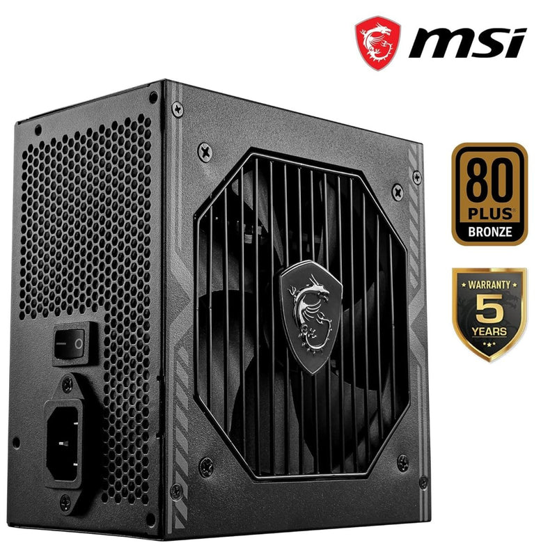 MSI 650W MAG A650BN 80 PLUS BRONZE NON MODULAR SMPS - SWIFT PERIPHERALS1082562