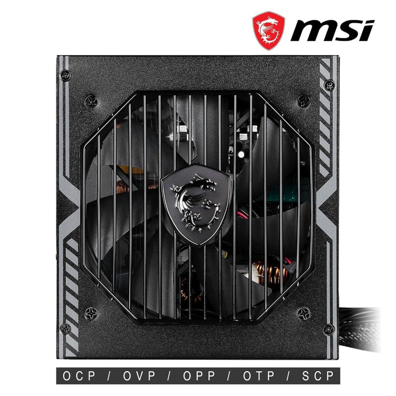 MSI 650W MAG A650BN 80 PLUS BRONZE NON MODULAR SMPS - SWIFT PERIPHERALS1082562