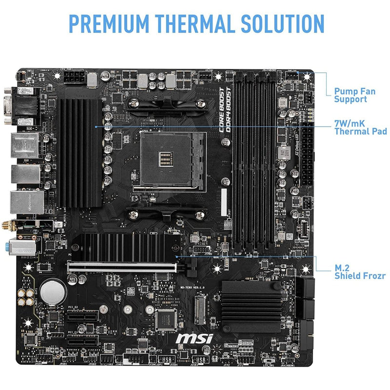 MSI B550M PRO - VDH WiFi DDR4 Micro - ATX Motherboard - SWIFT PERIPHERALSMSI-B550M-PRO-VDH-WiFi