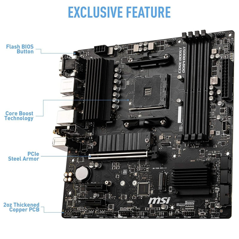 MSI B550M PRO - VDH WiFi DDR4 Micro - ATX Motherboard - SWIFT PERIPHERALSMSI-B550M-PRO-VDH-WiFi