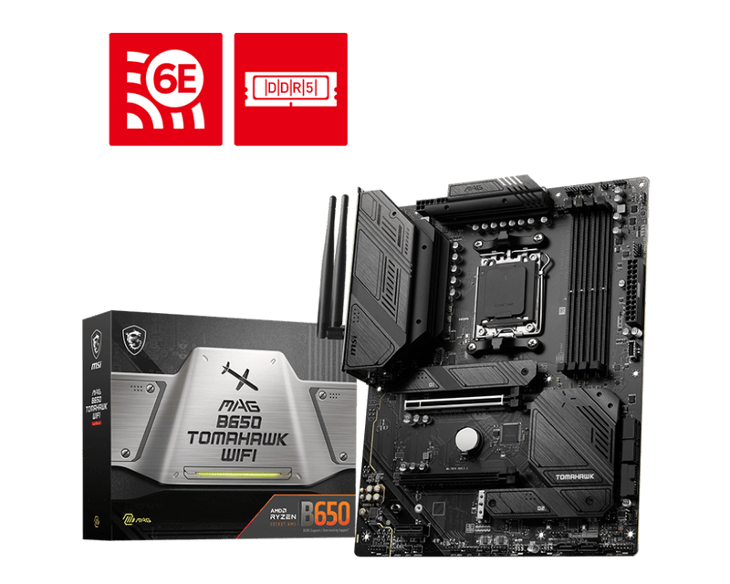 MSI B650 MAG TOMAHAWK WIFI AMD AM5 MOTHERBOARD - SWIFT PERIPHERALS1083066