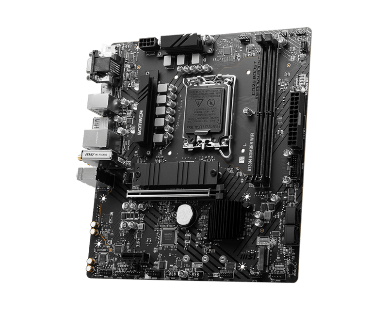 MSI B760M BOMBER WIFI INTEL LGA1700 DDR5 MOTHERBOARD - SWIFT PERIPHERALS1089725