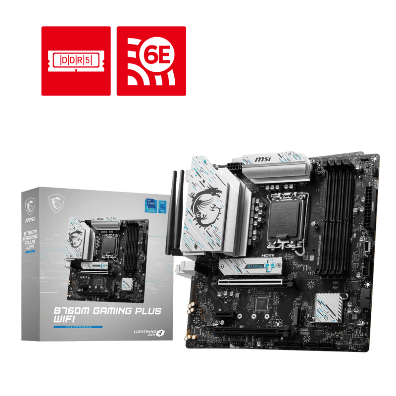 MSI B760M GAMING PLUS WIFI DDR5 MOTHERBOARD - SWIFT PERIPHERALS1089448