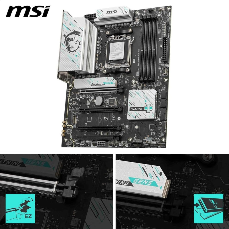 MSI B850M DDR5 GAMING PLUS WIFI MOTHERBOARD - SWIFT PERIPHERALS1094455